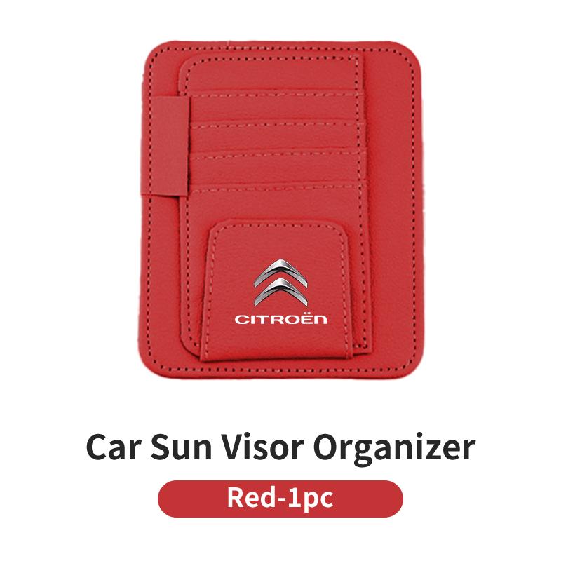 Car Sun Visor Card Holder Multifunctional For Citroen C4 C3 C5 C1 C2 Berlingo Celysee Cactus Picasso Aircross Saxo Grand