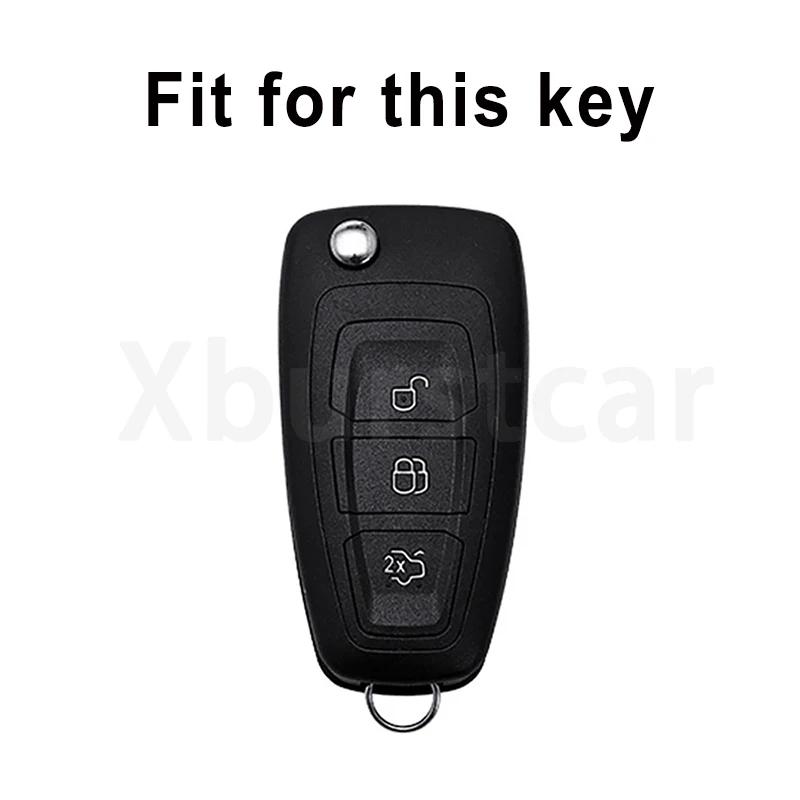 For Ford Ranger C-Max S-Max Focus Galaxy Mondeo Transit Tourneo Custom Shell Fob Holder Protector Tpu Car Remote Key Case Cover