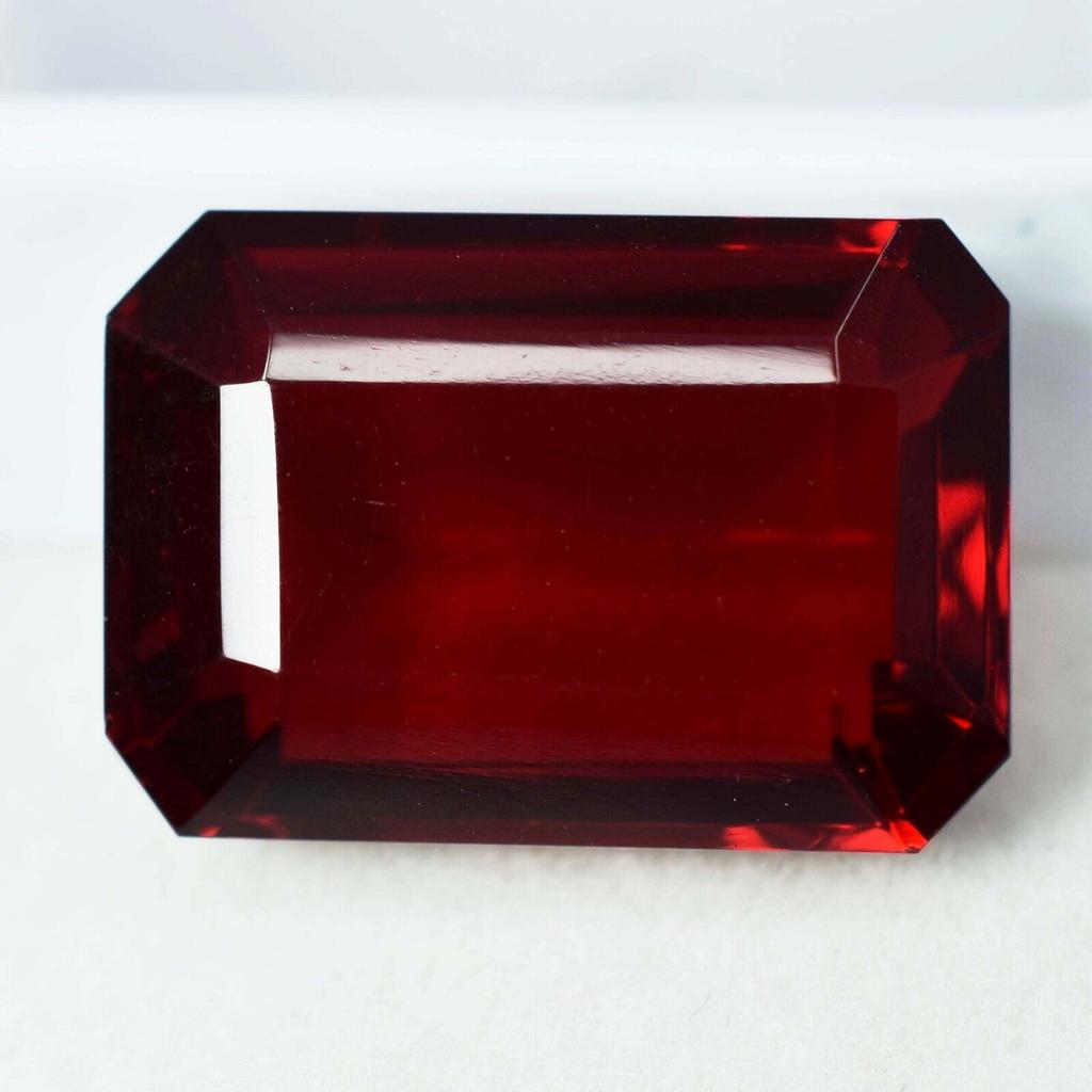 8.19 Ct NATURAL Ruby Pigeon Blood RED Emerald Cut CERTIFIED Loose Gemstone XSq-8989
