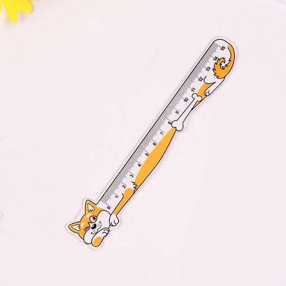 Cat Ruler Kawaii Accessories School Supplies Drawing Tool Papeleria Transparent 15cm Regla Cute Japan Stationery Straightedge