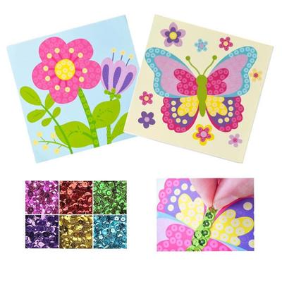 Sequin Board Kit - Flower and Butterfly - Creative Hobbies - Child - From 3 Years Old - CTOP