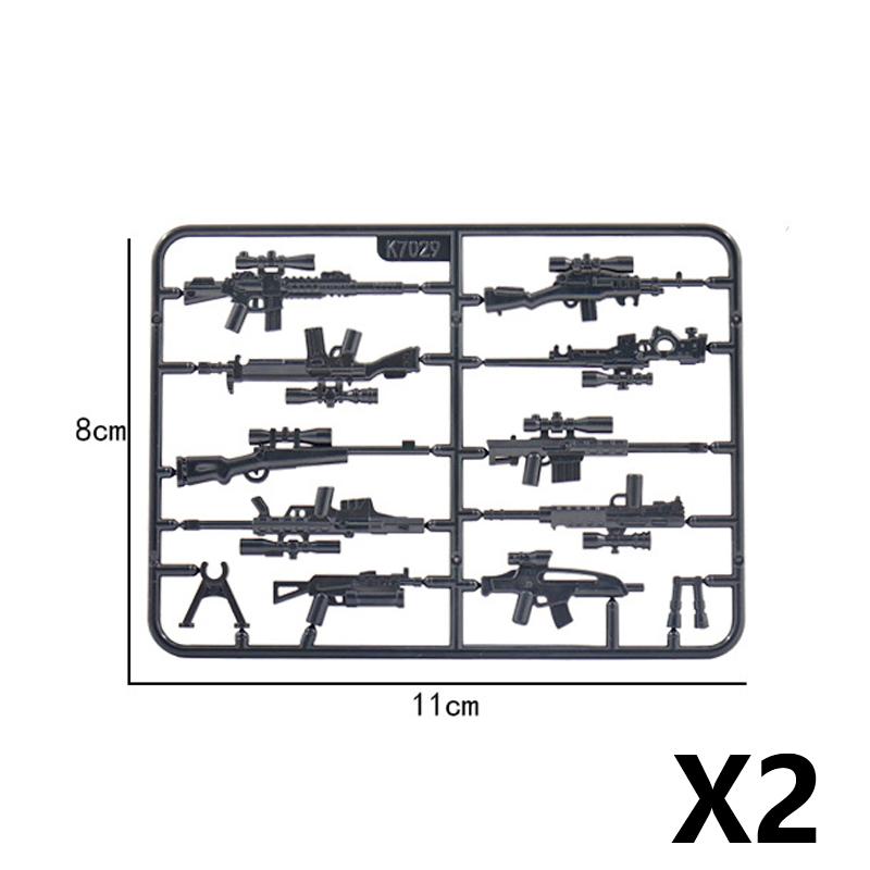 Military Waffen Pack Accessory Building Block Assassin Figure Waffen Accessories Dart Blade Sword Knife Soldier Guns Bricks Toys