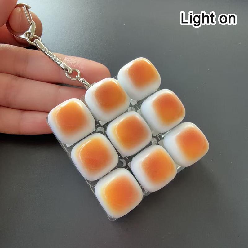 Mechanical Keyboard Switch Keycap Fidget Keychain Stress Relief Finger Clicker Decompression Toy Portable Keyring For Anxiety