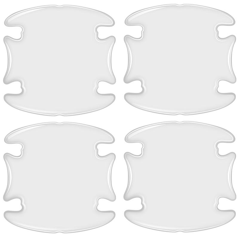 

Прозрачные защитные наклейки для дверных ручек автомобиля, наклейки на чашу, защита от царапин, защита от столкновений, невидимая прозрачная полоса