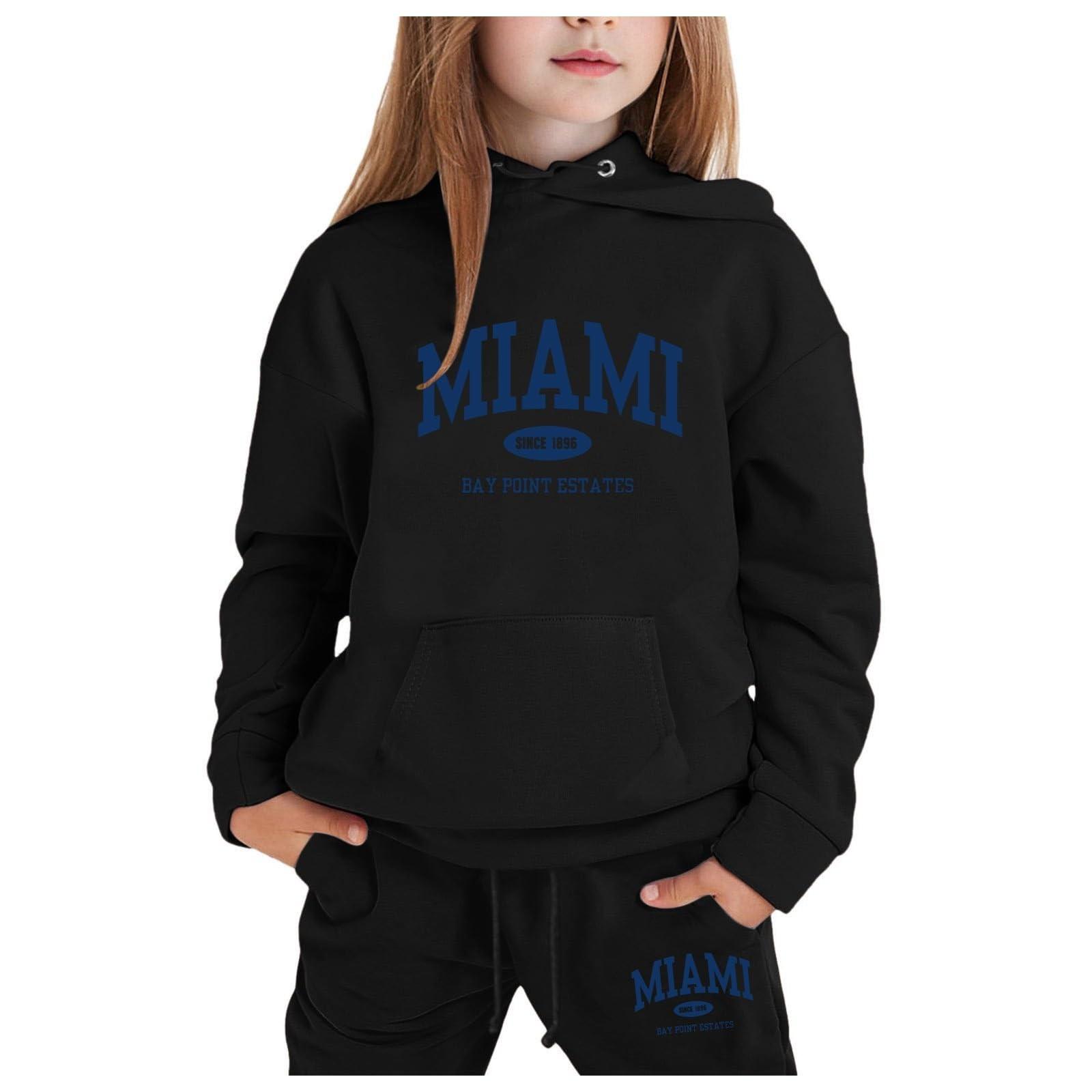 

Мальчики Девочки Спортивный костюм Одежда Толстовка с капюшоном Беговые штаны Спортивные костюмы Комплект Модный наряд 100 чёрный