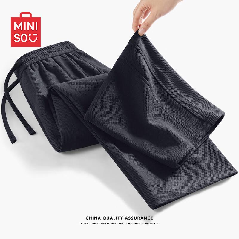 

MINISO Men s American Casual Corduroy Straight-Leg Pants 2XL