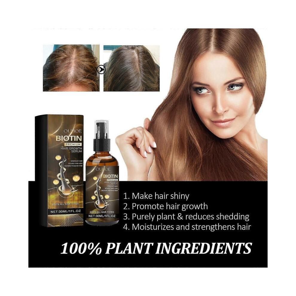 Biotin Hair Growth Serum Biotin Thickening Herbal Serum Biotin Hair Growth Spray for thicker, longer and stronger hair