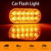 4x 12 LED Amber Recovery Strobe Flashing Grille Light Lightbar Truck Beacon Lamp