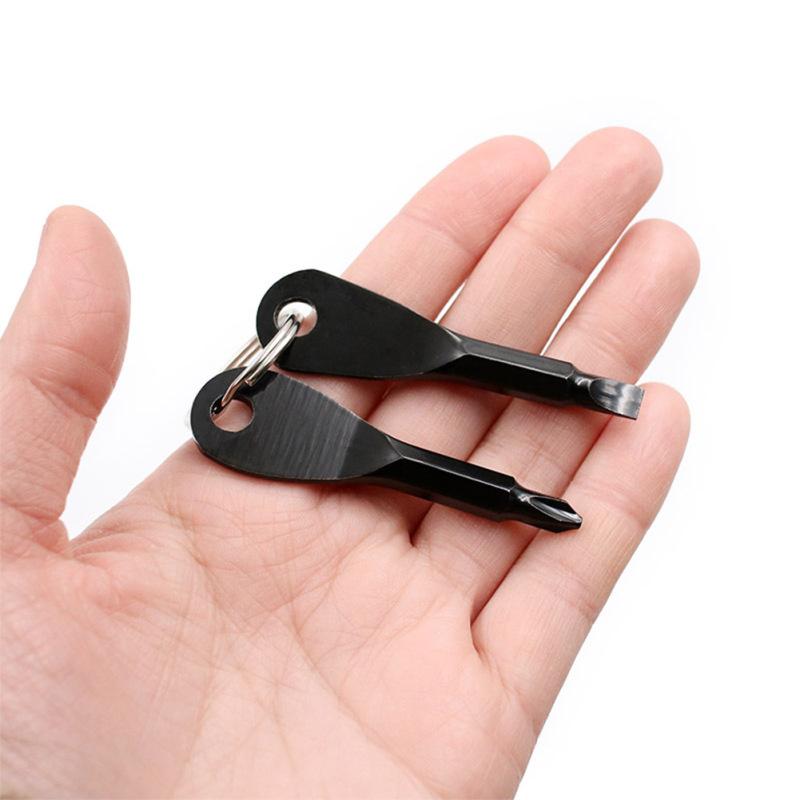 Mini Multi-function Stainless Steel Screwdriver Key Shape Maintenance Tools