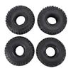 4PCS 1.9in 2.2in 120MM Rubber Rocks Tyres Wheel Tires for SCX10 90046 90047 RC Crawler Car
