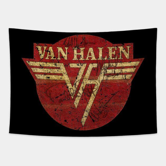 Tapestry vintage Van Halen signature 75x100