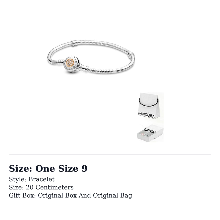 Pandora Moments sudraba rokassprādze ar 14K