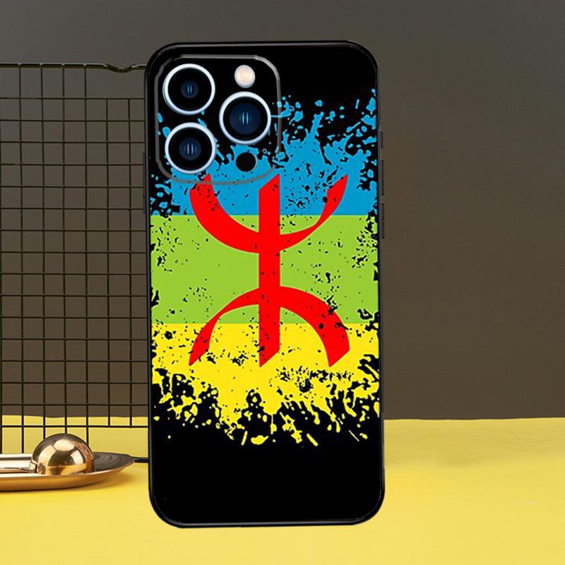 Amazigh Berber Flag Funda For iPhone 12 13 Mini 11 14 16 15 Pro Max XS X XR 7 8 14 16 15 Plus Phone Case
