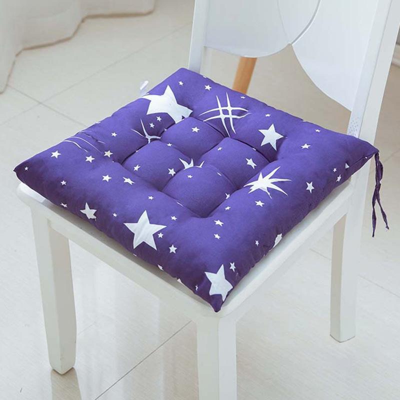 1PC Seat Padded Outdoor Sofa Cushions Indoor Pillow Square Linen With Anti-skid Strap Chair Cushion Printed