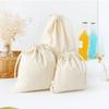 1pcWhite Drawstring Pouches Gift Blank Bags for DIY Cotton Hemp Bags Jewelry Display Packaging Storage 10x12/14x16/19x24/28x26cm