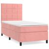 3142994 vidaXL Divan Bed and Mattress Pink 80x200 Cm Velvet