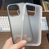 KEYSION Transparente matte Hülle für iPhone 15 Pro Max 15 Ultra 15 Plus Silikon + PC stoßfeste Handyhülle für iPhone 14 Pro Max
