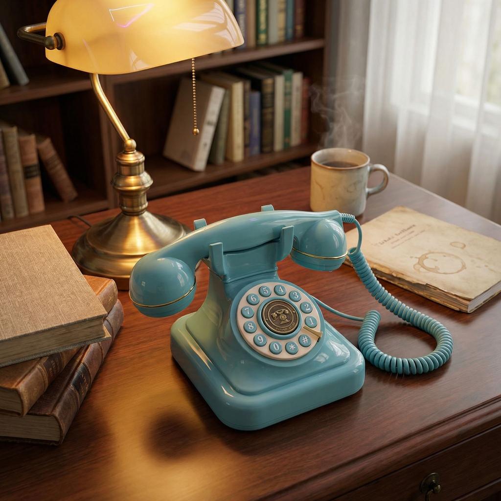 Vintage European Wired Landline Phone