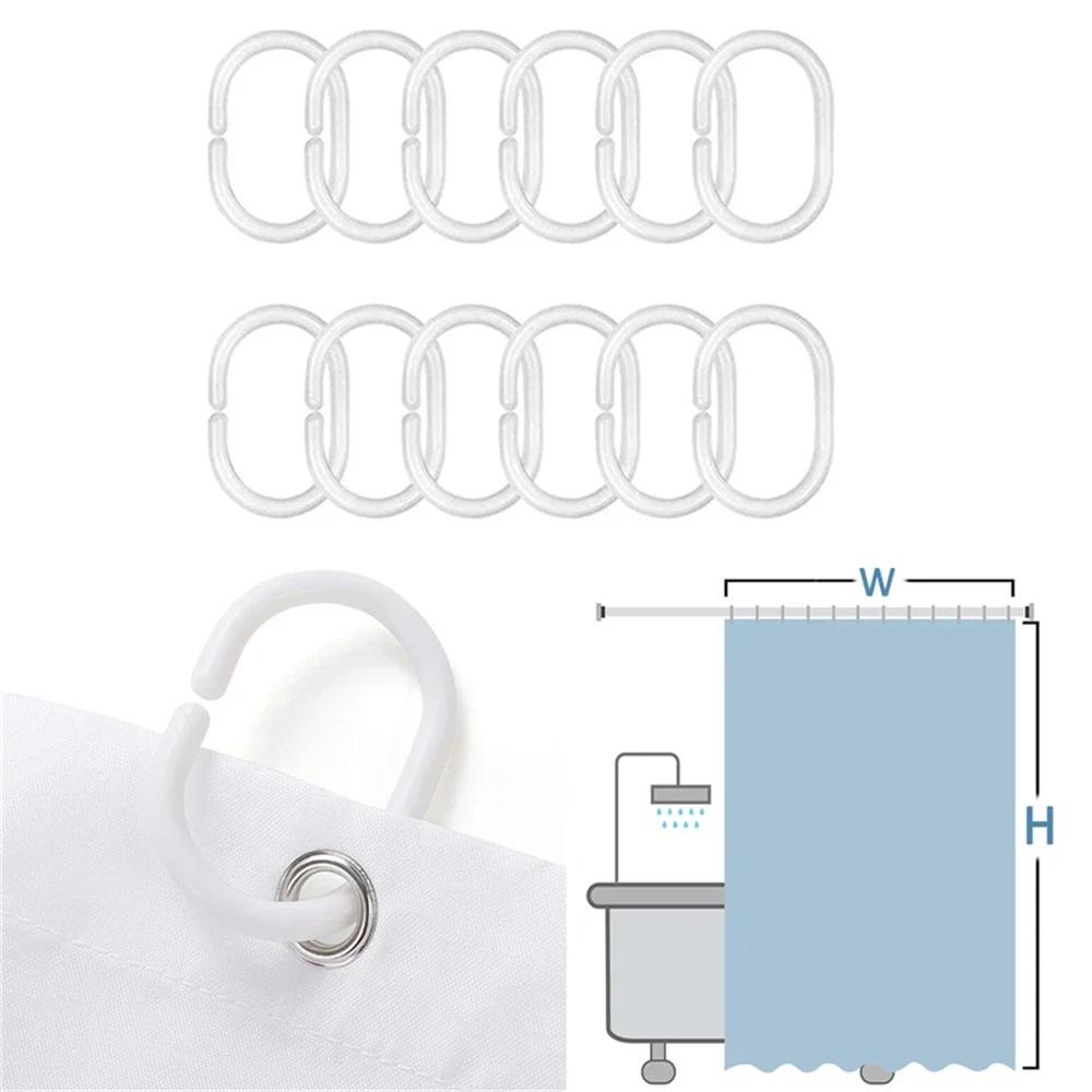 Christmas Cookies Bathroom Curtain Christmas Gift Shower Curtain Bathroom Waterproof Fabric New Year Holiday Decoration Hooks