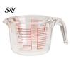 Powder Measuring Cup 1L Glass with Handle Spout Precise Scale Heat Kitchen Resistant Cooking Baking Liquid Flour Measurement Gadgets