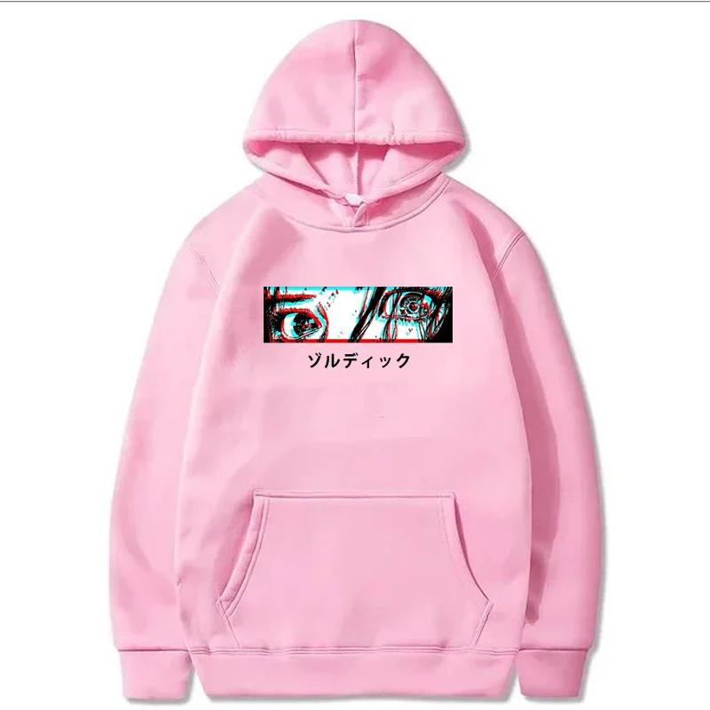 Sad Anime Girl Eyes Hoodie Autumn Winter Women Casual Harajuku Fashion Streetwear O-Neck Long Sleeve Sweatshirts Fleece Pullover