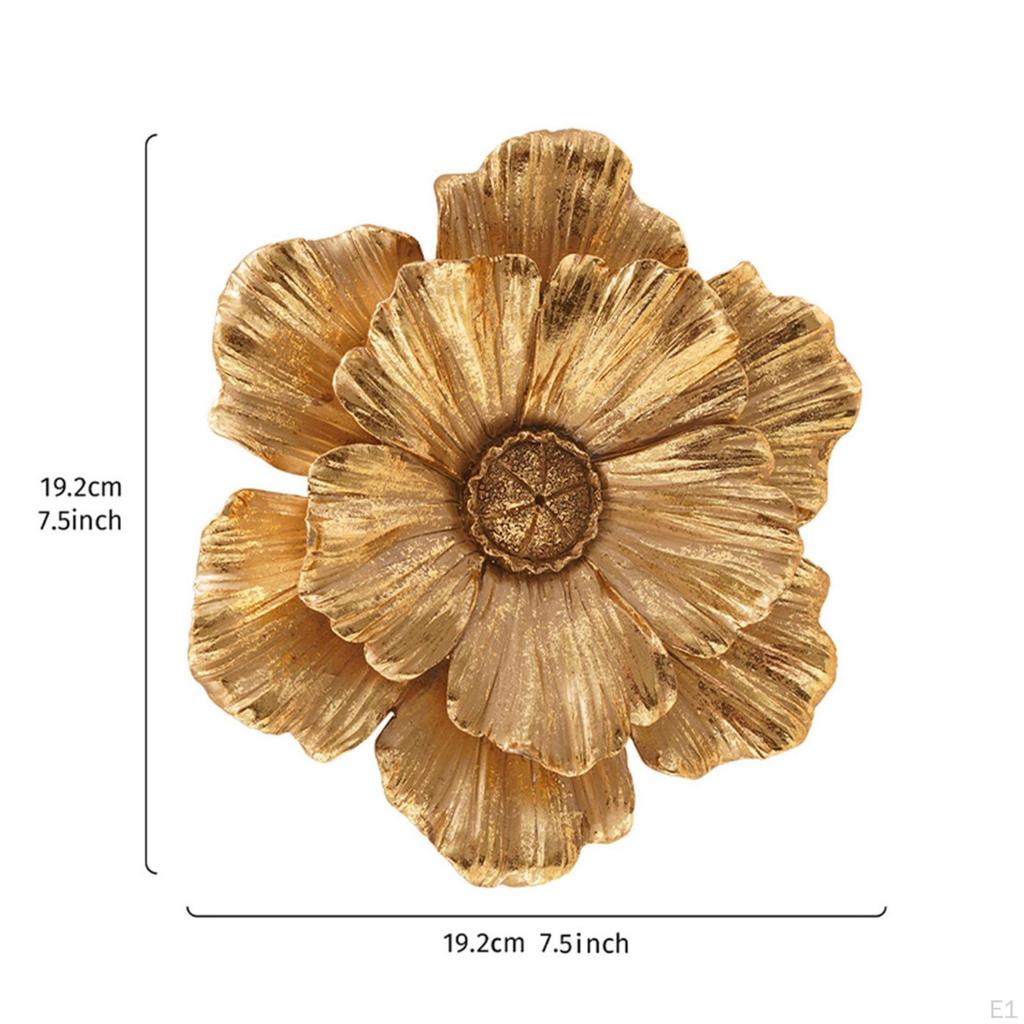 Flower Wall Decor 3D Floral Decoration Easy to Hang for Bedroom