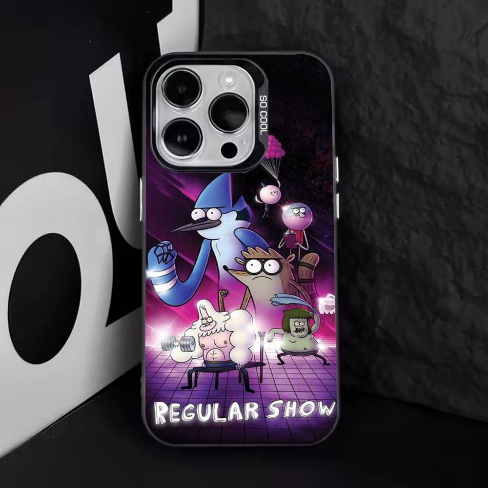 R-RegularES Cute Show Phone Case For iPhone 17,16,15,14,13,12,11,Pro,Max,Plus,E,Air,Mini Black Tpu Cover iPhone15PRO