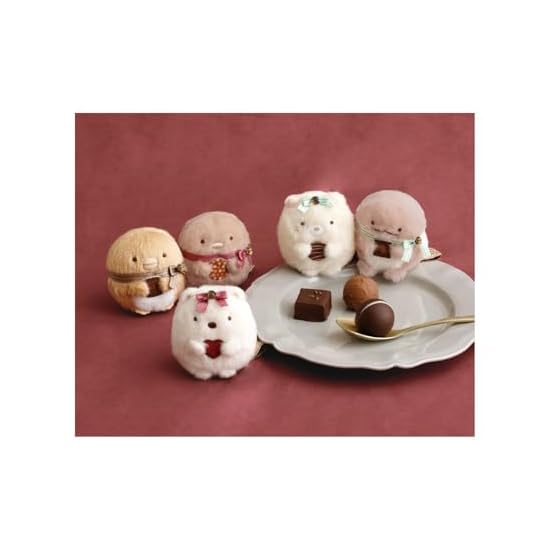 San-X Sumikko Gurashi "Kissa Sumikko Chocolate Fair" Chocolate Sumikko Tenori Plushie Tonkatsu MO966