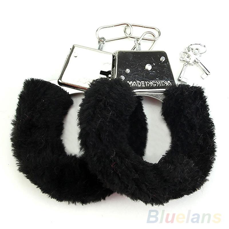 Furry Fuzzy Handcuffs Stylish Soft Metal Adult Night Party Game