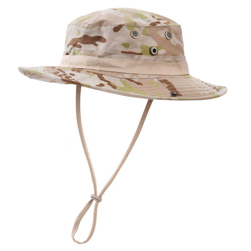 Men's Tactical Sun Protection Hat: Large Brim Outdoor Mountaineering, Fisherman & Cowboy Style, Foldable Bennie Hat.