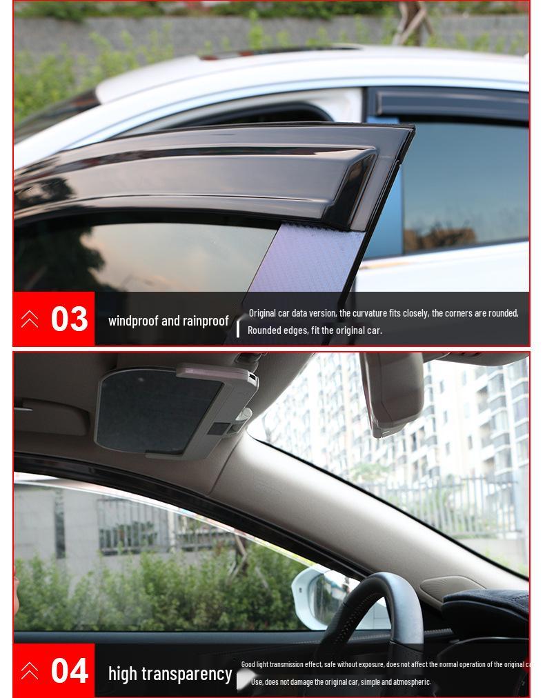 Hongqi H5 Rain Guards: Injection Molded Window Visors and Deflectors