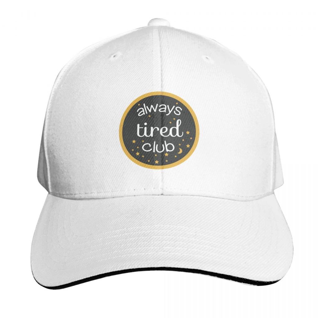 Always Tired Club Baseball Cap Beach Outing Funny Hat Fishing Caps Unisex Winter Hat Unisex Womens