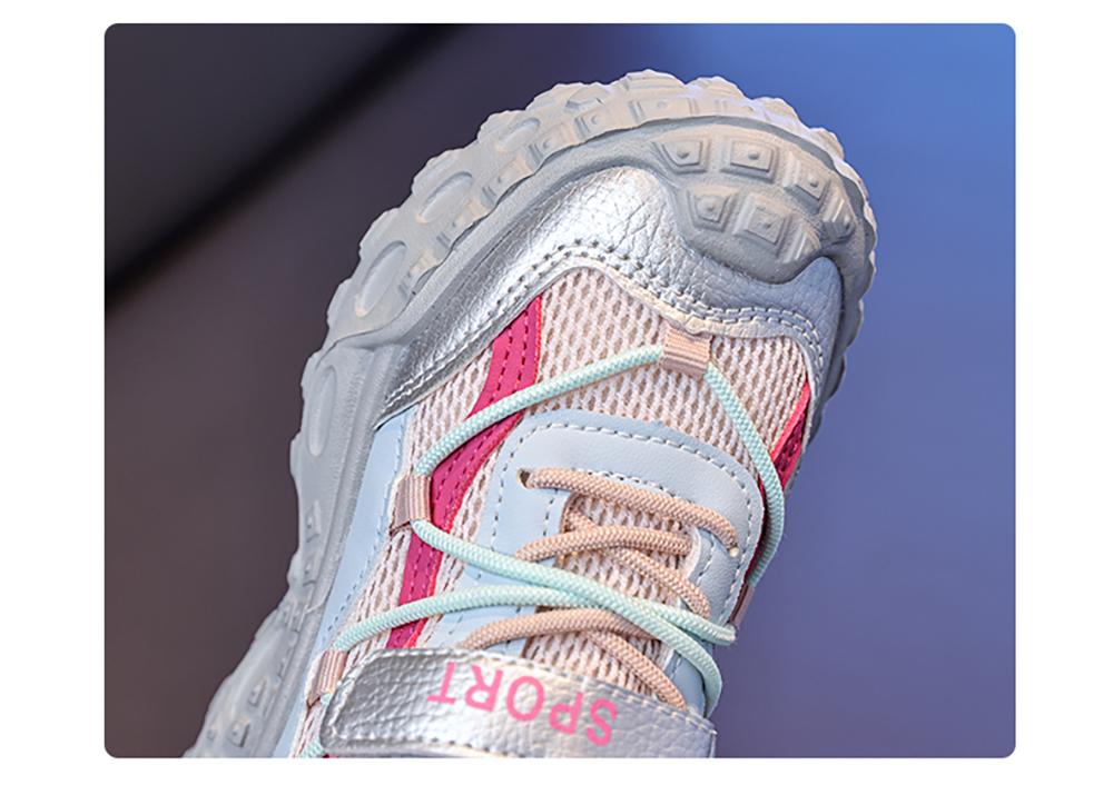 Spring Sport Shoes For Children PU Leather Waterproof Teenager Kid's Sneakers Trend Fashion Boy's Girl's Running Shoes Sneakers