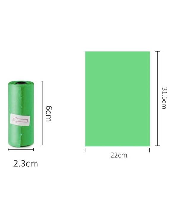 15pcs Dog Poop Bags for Outdoor Pet Dog Cat Waste Bag Puppy Cat Pooper Scooper Bag Small Rolls Cleaning Bags Pets Supplies
