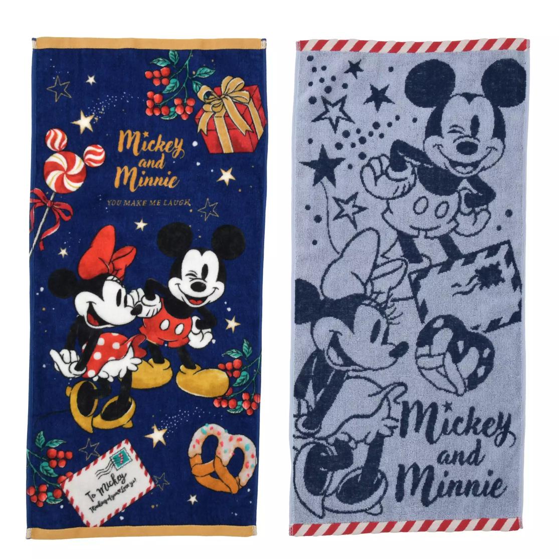 

Disney Mickey & Minnie Face Towel Set ( Holiday Gift ) Japan NEW Disney Store