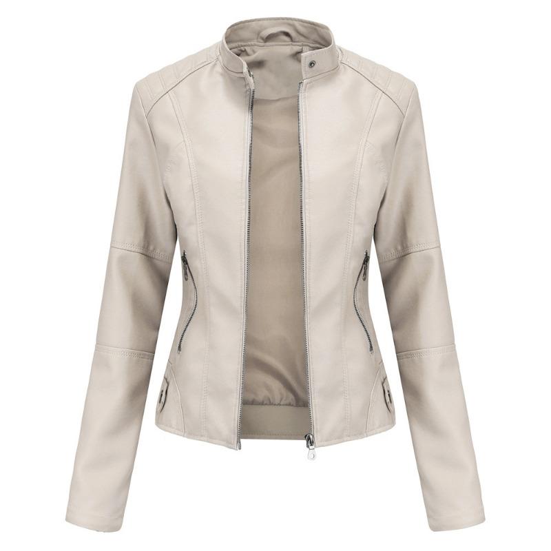 

Весенне-осенняя новая кожаная куртка с заклепками, кардиган на пуговицах, модная кожаная куртка 5XL