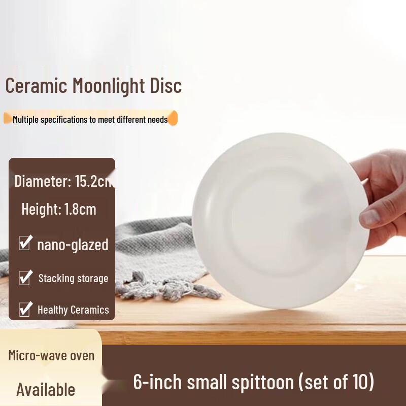 Homeglen Pure White Porcelain Side Plates