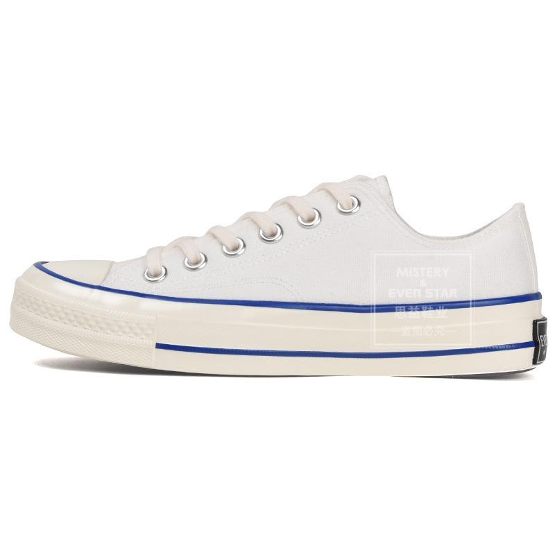 Biało-niebieskie buty płócienne studenckie męskie i damskie buty dla par buty codzienne 18