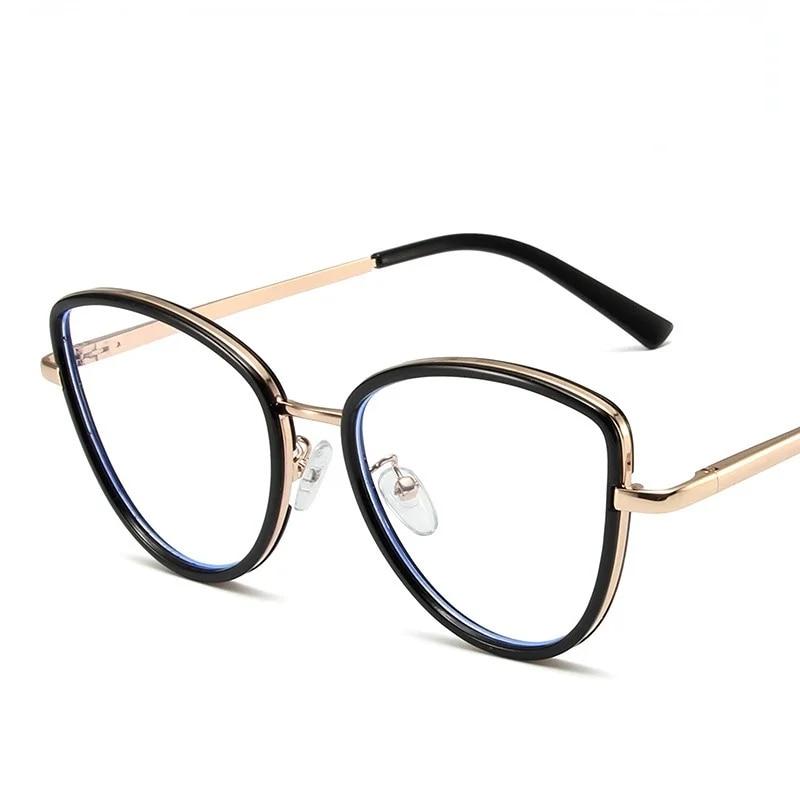 Fashion High-definition Blue Light Resistant Lenses Men's and Women's Cat Eye Anti Blue Light Glasses Wholesale