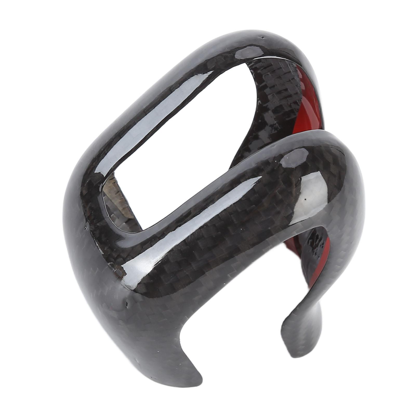 

Shift Knob Cover Carbon Fiber Auto Interior Decoration Replacement for S60 V60 2019‑2021
