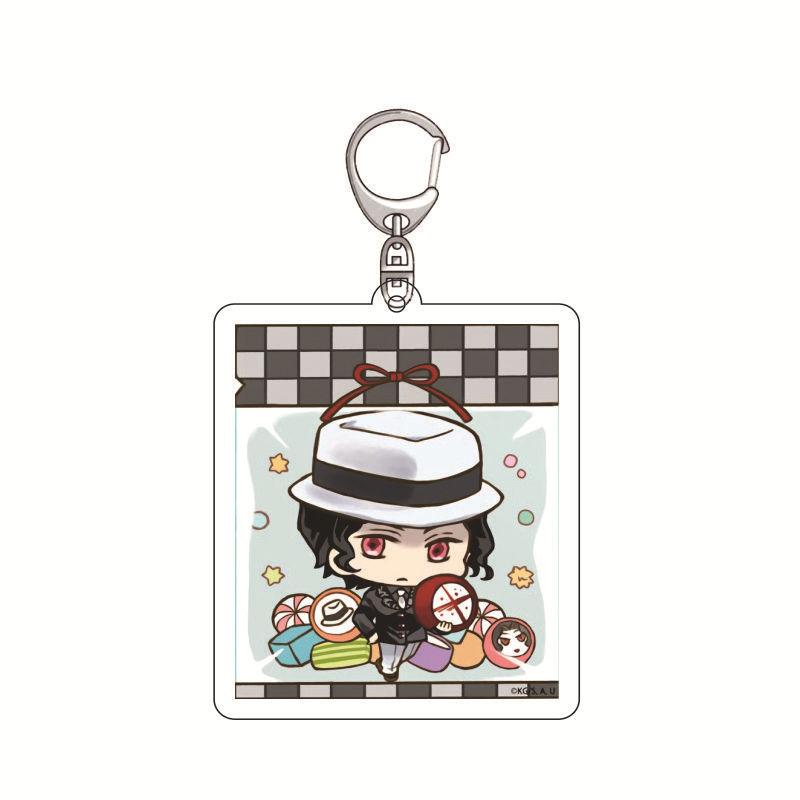 

Аниме Клинок, рассекающий демонов Брелок Акриловый брелок Танджиро Камадо Незуко Зеницу Агацума Инновационное крепление-подвеска Подарок для фанатов 55mm