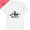 Nein, du machst das Lustig Bedrucktes T-Shirt Kawaii Panda Grafik Lässiges T-Shirt Streetwear Hipster Hip Hop Locker Wounisex T-Shirts Atmungsaktiv