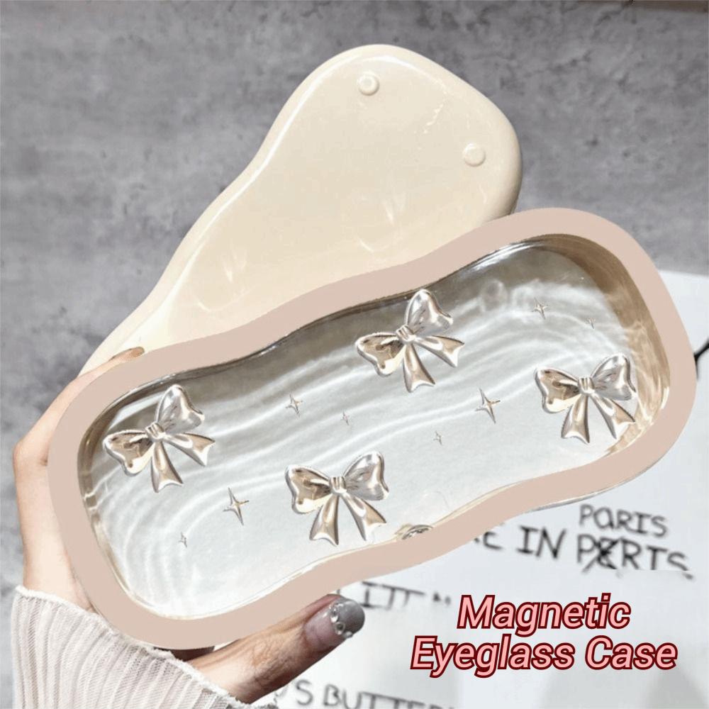 Ins Style Glasses Case Transparent Sunglasses Protective Case Portable Glasses Storage Box Student