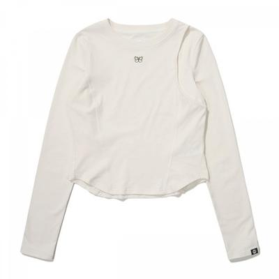 CuTouT Crop Long T shirT  Ivory 