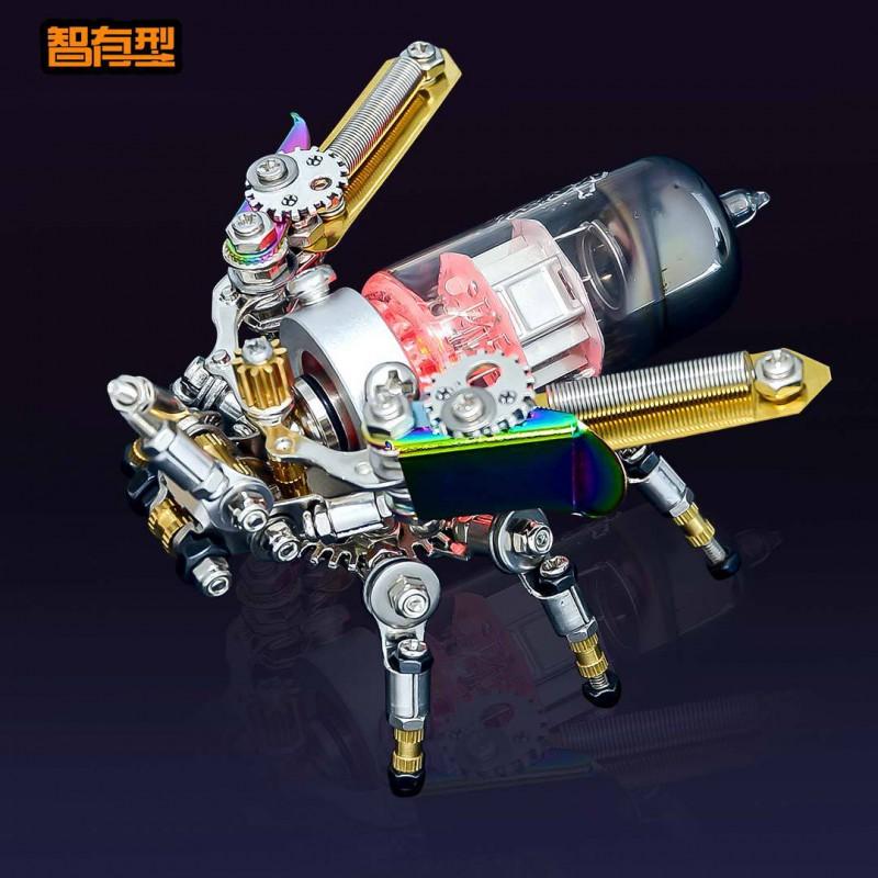 Metal Insect Puzzle Model Kit - Wasp Armored Beetle Firefly 3D DIY Assembly Toy Adults Stress Relief Decor
