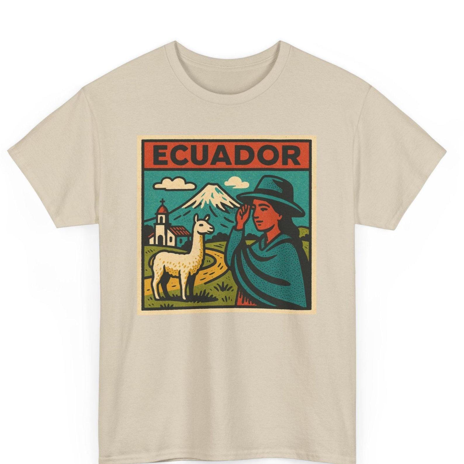 Ecuador Comic Retro T Shirt Unisex S