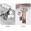 Kitchen Double-row Storage  Hook Hanging Cup Holder Punch-free Kitchen Bathroom Accessories