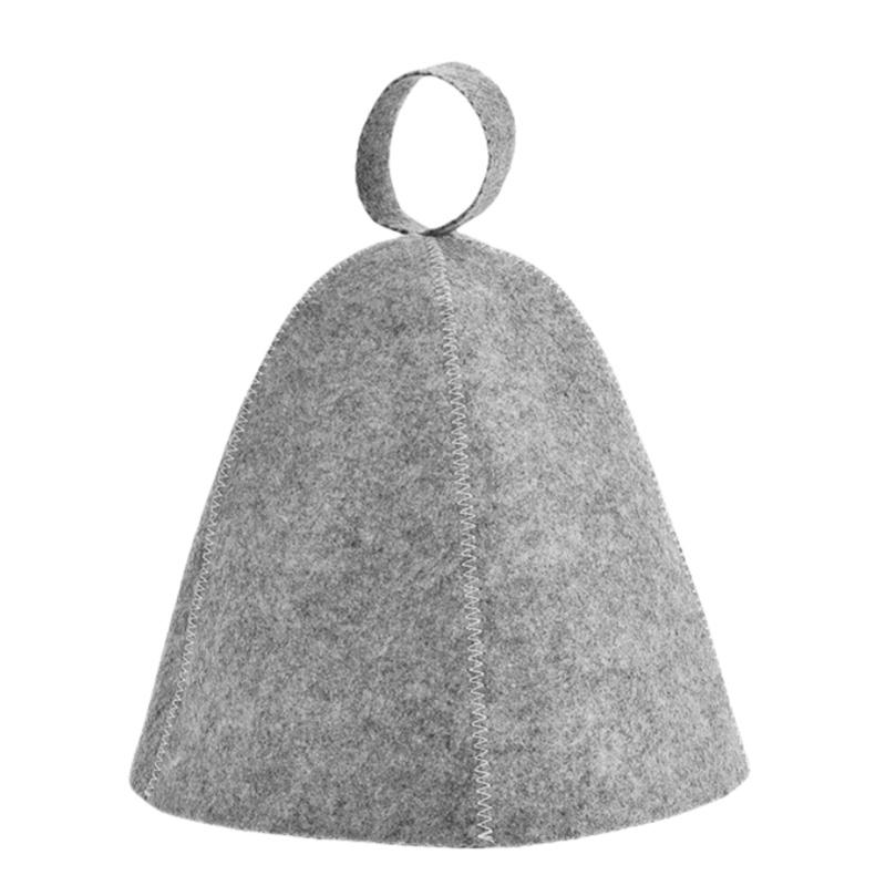 Pure White Wool Felt Sauna Hat Banya Cap Head Protection for Shower Sauna Banya