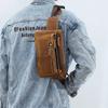 New Chest Bag, Retro Men's Bag, Leather Waist Bag, Outdoor Sports Small Bag, Cowhide Shoulder Bag, Motorcycle Bag, Multifunctional