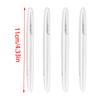 4Pcs Shock-Absorbing Design  Black White Silica Gel Car Crash Strip  Transparent for Most Vehicles